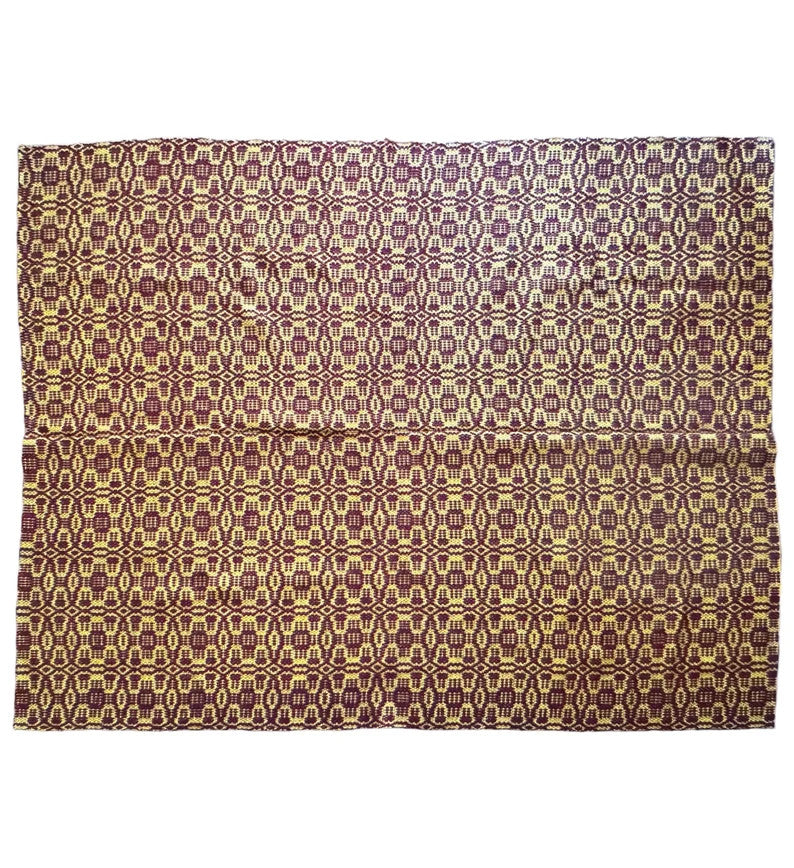 Vintage Brown Geometric Romanian Wool Rug, 205x166 cm