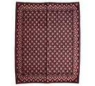 Vintage Beige Geometric Romanian Wool Rug, 220x180 cm
