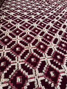 Vintage Beige Geometric Romanian Wool Rug, 220x180 cm, view 3