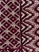 Vintage Beige Geometric Romanian Wool Rug, 220x180 cm, view 6