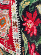 Vintage Geometric Romanian Wool Rug, 230x130 cm, view 5