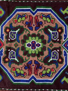 Vintage Wine Red Geometric Romanian Wool Rug, 285x140 cm, view 5