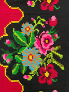Vintage Blue Floral Romanian Wool Rug, 294x180 cm, view 2
