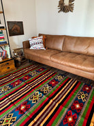 Vintage Striped Romanian Wool Rug, 230x160 cm, view 3