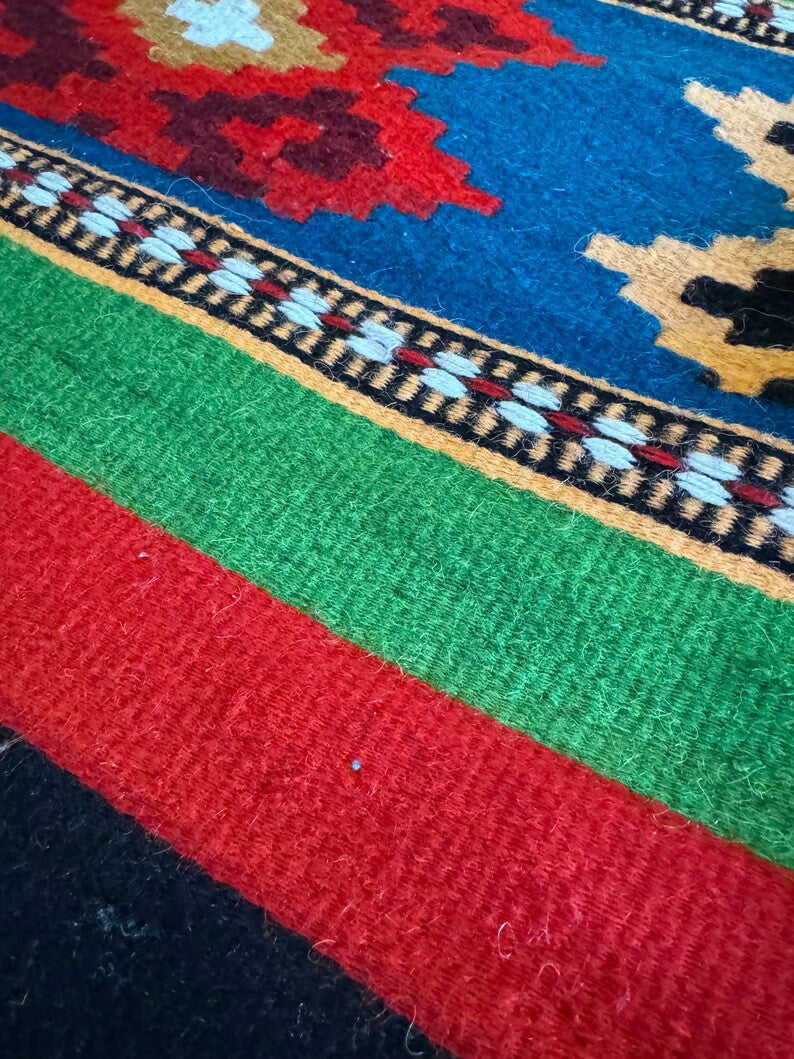 Vintage Striped Romanian Wool Rug, 230x160 cm, view 7