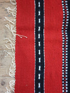 Vintage Red Striped Romanian Wool Rug, 230x160 cm, view 8