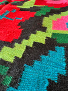Vintage Black Floral Romanian Wool Runner Rug, 263x115 cm, view 12