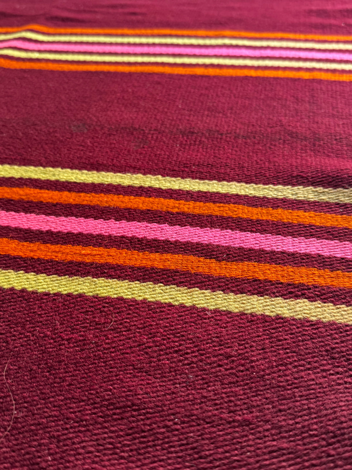 Vintage Striped Romanian Wool Runner Rug, 240x72 cm, view 10