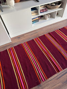 Vintage Striped Romanian Wool Runner Rug, 240x72 cm, view 12
