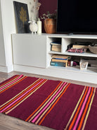 Vintage Striped Romanian Wool Runner Rug, 240x72 cm, view 5