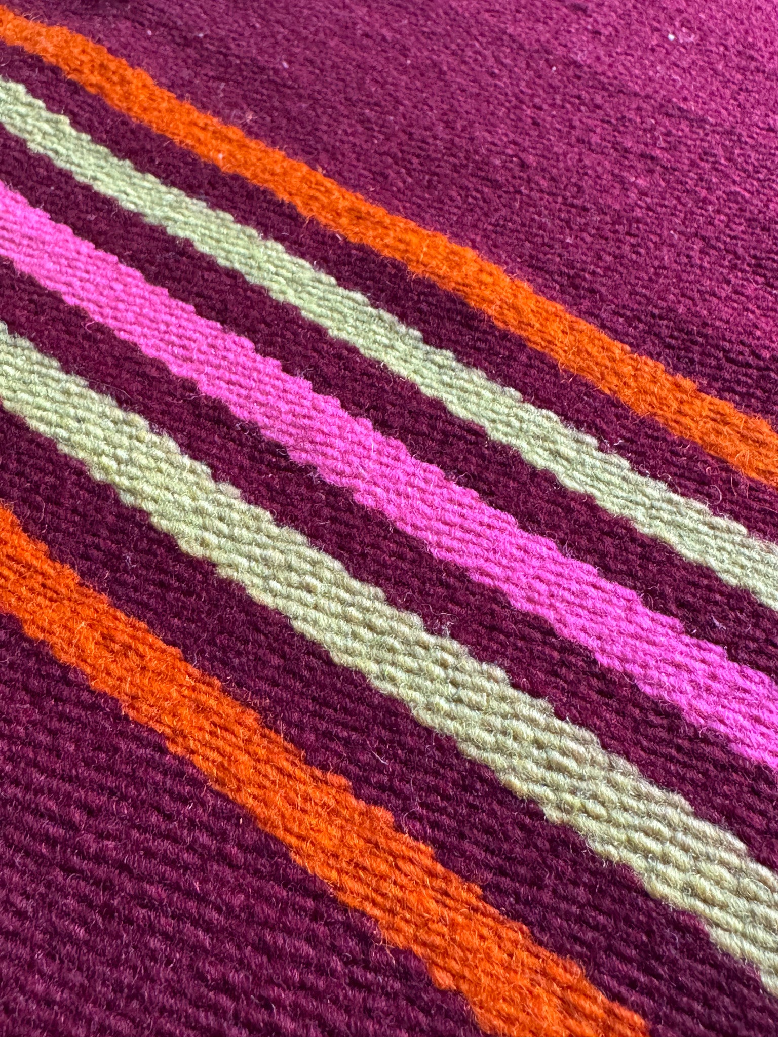 Vintage Striped Romanian Wool Runner Rug, 240x72 cm, view 8