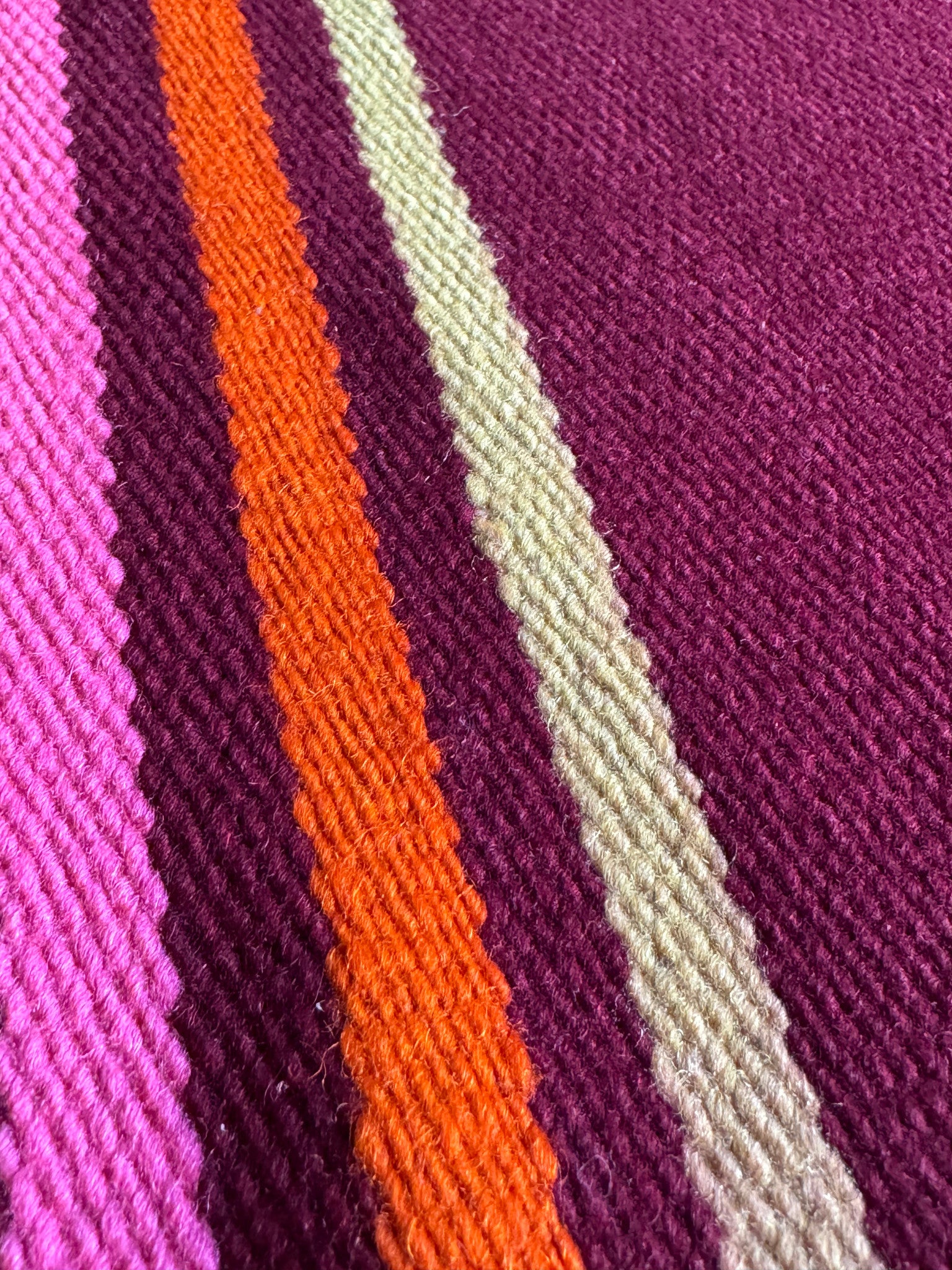 Vintage Striped Romanian Wool Runner Rug, 240x72 cm, view 9