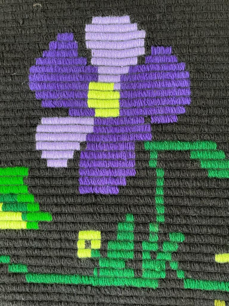 Vintage Transylvanian Wool Bedspread or Rug, 174x145 cm, view 3