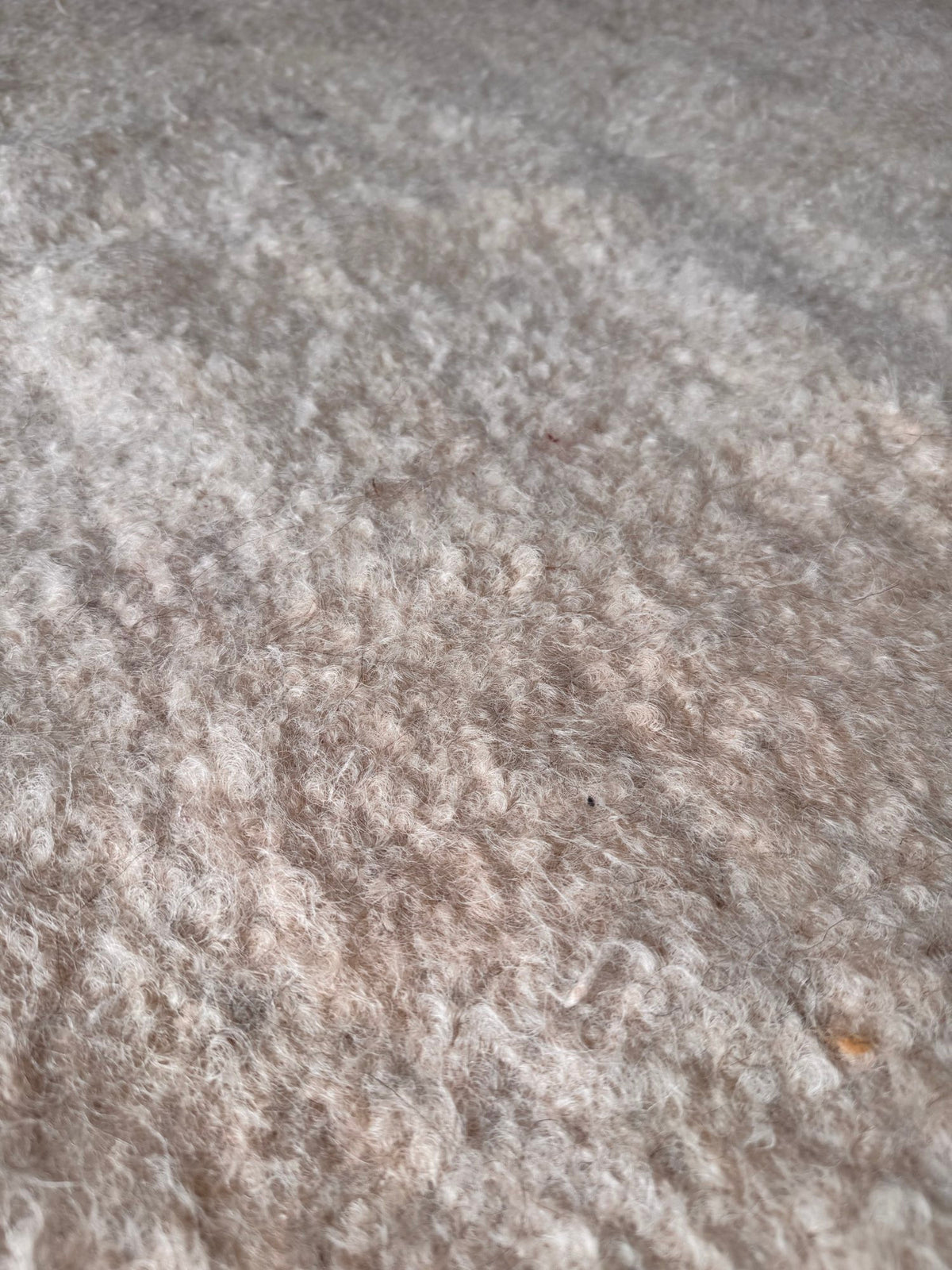 Vintage White Bistrița Wool Rug, 205x175 cm, view 12