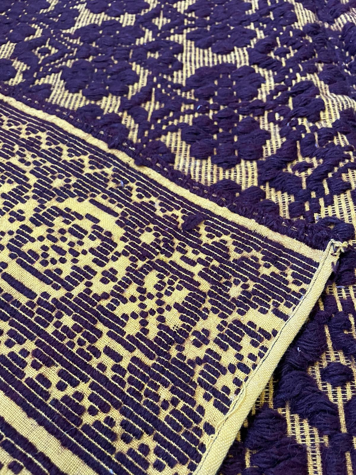 Handwoven Brown Romanian Wool Rug, 204x146 cm, view 10