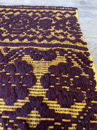 Handwoven Brown Romanian Wool Rug, 204x146 cm, view 7