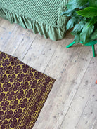 Handwoven Brown Romanian Wool Rug, 204x146 cm, view 9