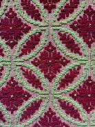 Vintage Green Geometric Romanian Wool Rug, 290x180 cm, view 10