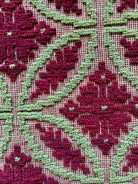 Vintage Green Geometric Romanian Wool Rug, 290x180 cm, view 9