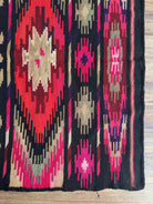 Vintage Geometric Maramureș Wool Kilim Rug, 190x130 cm, view 14