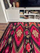 Vintage Geometric Maramureș Wool Kilim Rug, 190x130 cm, view 5