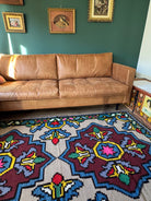 Vintage Geometric Romanian Wool Kilim Runner, 248x136 cm, view 3